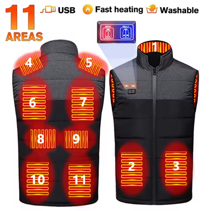 Electric Heating Vest with Adjustable Heat