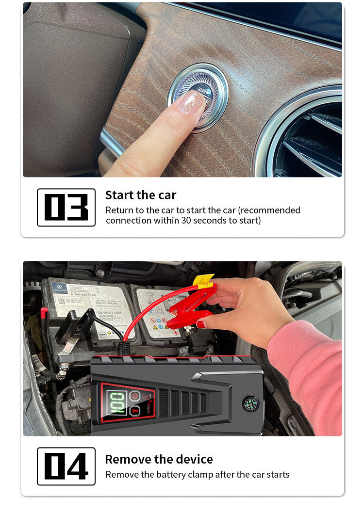 Powerful and Compact Car Jump Starter
