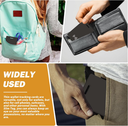 Marcherelle™ – Rechargeable Portfolio Tracking Card, Compatible with Apple Find My
