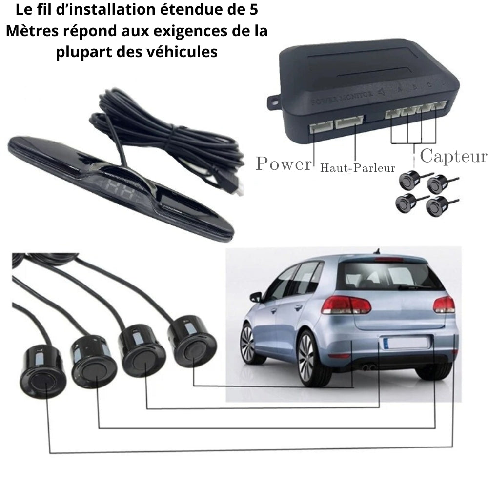 Car Reverse Radar with LED Display
