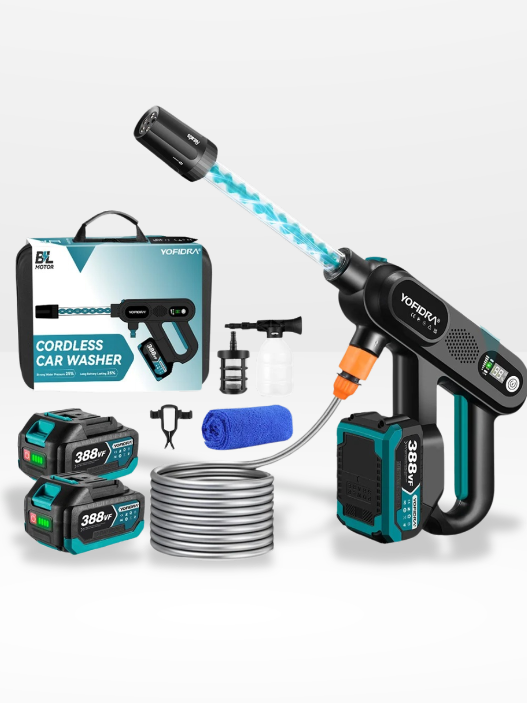 Powerful 220 Bar Portable High-Pressure Cleaner 5 in 1