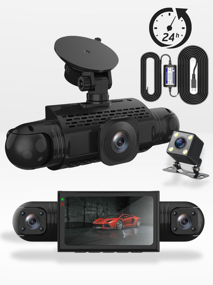 360° Dash Camera for Car with Video Recording