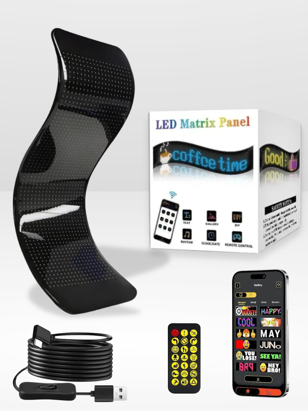 Customizable and Adjustable Car LED Panel